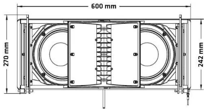 600 mm 270 mm 242 mm