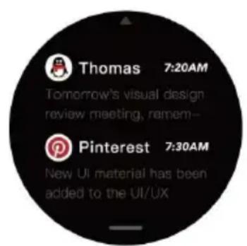 Thomas 7:20AM Tomorrow's visual design review meeting, remem- Pinterest 7:30AM New UI material has been added to the UI/UX