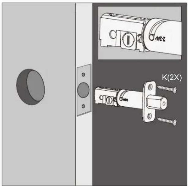 Lockly Vision - STEP 2. ADJUST DEADBOLT AND INSTALL - 6