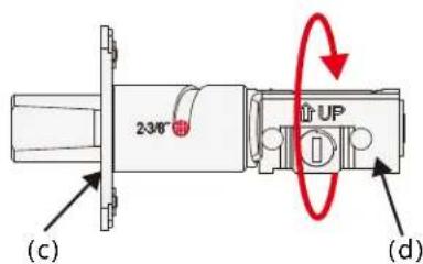 Lockly Vision - STEP 2. ADJUST DEADBOLT AND INSTALL - 4