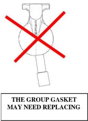 CREM THE GROUP GASKET MAY NEED REPLACING