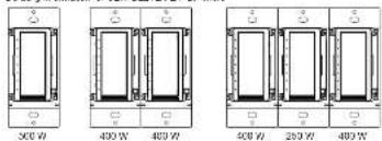 300 W 400 W 400 W 500 W 250 W 400 W