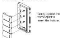 Crestron CLW-DELVEX-P - Changing the Button Assemblies - 3