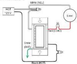 HCT 120V White (NEU) 30 Load Red (LAC) Green (ANG) Black(HCT)