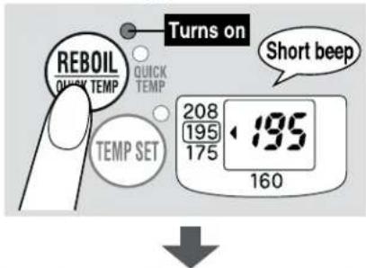 Zojirushi CD-WCC40 - Reboil mode - 1