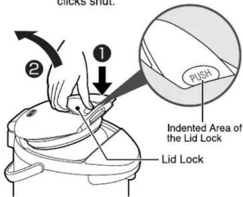 Zojirushi CD-WCC40 - How to Open/Close the Upper Lid - 1