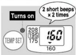 Zojirushi CD-WCC40 - Select the "160" on the Display. - 3