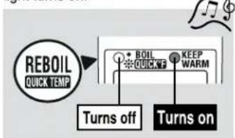 Zojirushi CD-LFC50 - After reaching the selected temperature, it will automatically switch to Keep Warm. - 1