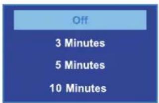 Off 3 Minutes 5 Minutes 10 Minutes