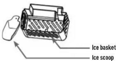 Ice basket Ice scoop