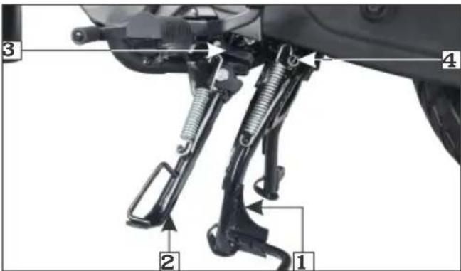 Labeled diagram of a mechanical assembly with numbered parts 1, 2, and 3 pointing to different components.