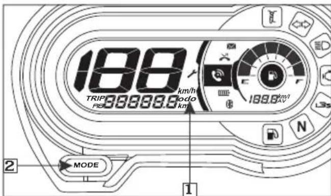 188 TRIP 369999.6 km/h odo 5 km 188.6 km/1 AV N MODE 2 1