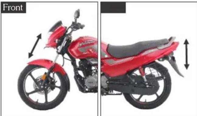HERO Super Splendor Xtec (2025) - Front and rear suspension inspection - 1