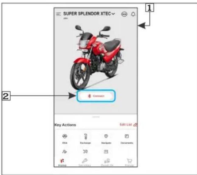SUPER SPLENDOR XTEC Connect Key Actions Edit List Sika Backstage Navigator Documents Home Service Good Use Parkey