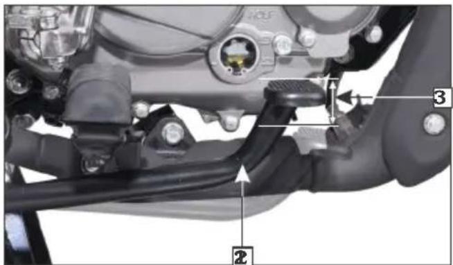 Technical diagram of a mechanical assembly with numbered components and labeled parts