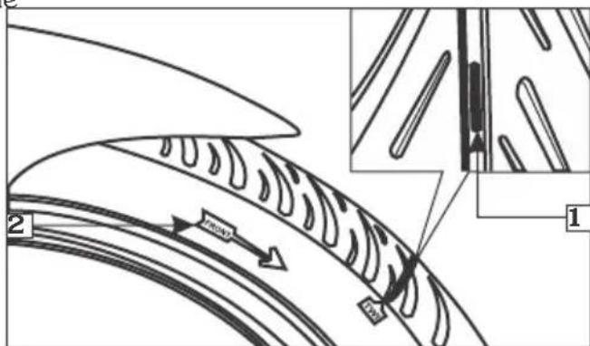 Technical diagram showing airflow or particle movement in a curved pipe with labeled components and directional arrows