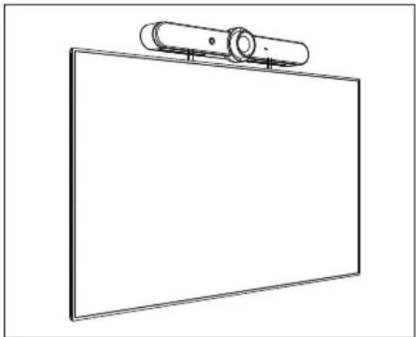 B-Tech BT7870 - Mounting A Video Bar Above The Screen - 5