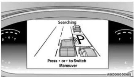 Searching Press • or • to Switch Maneuver A0630000505US