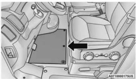 RAM Promaster ICE (2025) - BATTERY LOCATION - 1