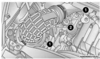 Technical diagram of a mechanical assembly with numbered components, likely for automotive or industrial design reference.