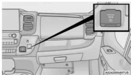 RAM Promaster ICE (2025) - POWER INVERTER — IF EQUIPPED - 1