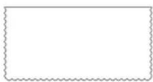 Blank rectangular frame with scalloped border (no text or symbols)