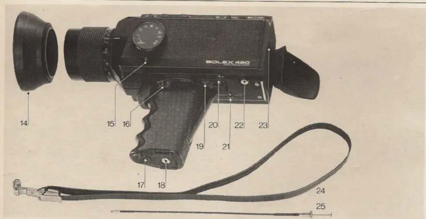 BOLEX 480 MICRO250 14 15 16 20 22 23 19 21 17 18 24 25