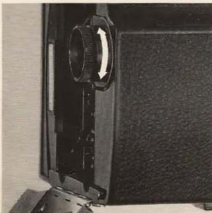 BOLEX 480 MacroZoom - Adjusting the reflex finder eyepiece - 1