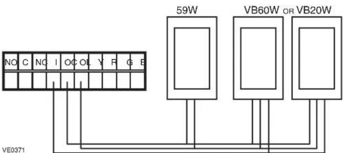 NO C NC I OC OL Y F G E VE0371 59W VB60W OR VB20W