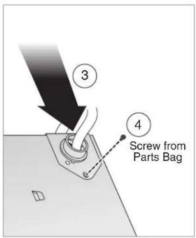 ③ ④ Screw from Parts Bag