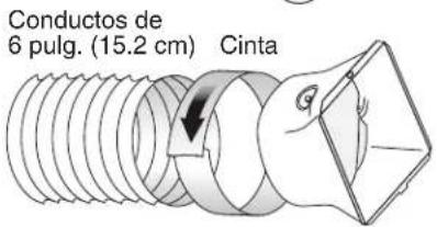 Conductos de 6 pulg. (15.2 cm) Cinta