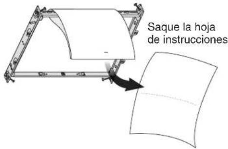Saque la hoja de instrucciones