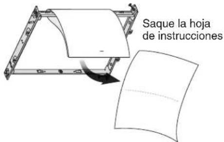 Saque la hoja de instrucciones