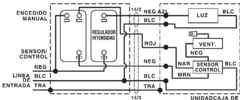 BROAN XB110HL1 - Instale la placa de agujero ciego, conecte los cables y reinstale el panel de cableado - 4