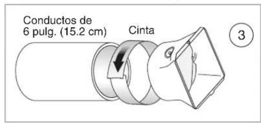 Conductos de 6 pulg. (15.2 cm) Cinta ③