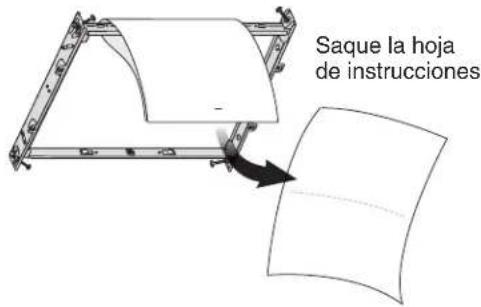 Saque la hoja de instrucciones