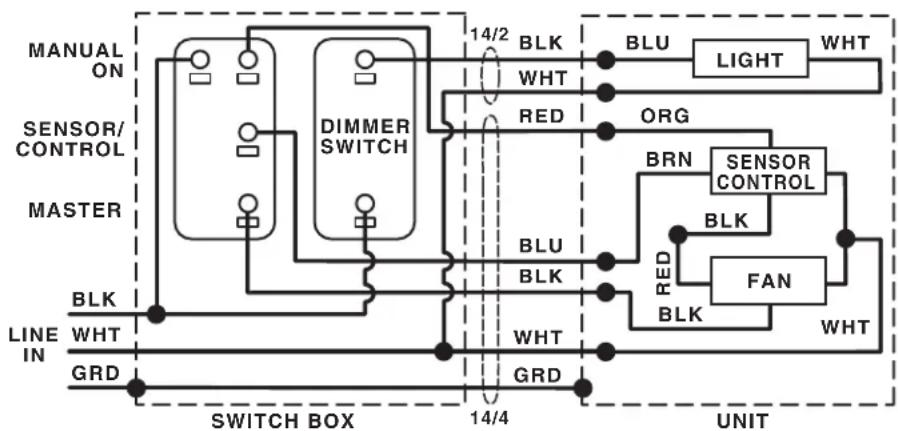 BROAN ZB80ML1 - Connect Wires and Install Knockout Plate • Run 120VAC electrical wiring to the installation location - 4