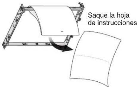 Saque la hoja de instrucciones
