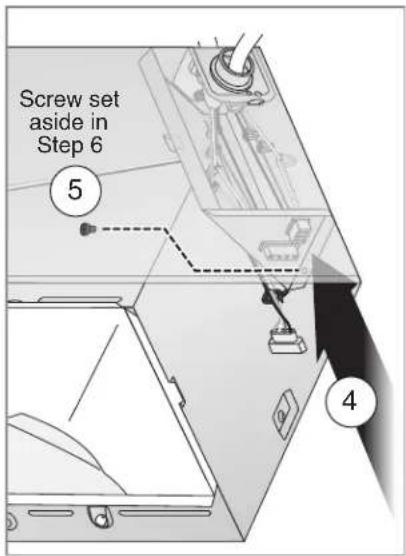 Screw set aside in Step 6 ⑤ ④