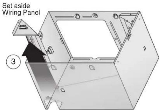 Set aside Wiring Panel ③