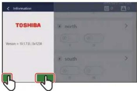 Information TOSHIBA Version = 10.1.7.0 / Oct234 north south