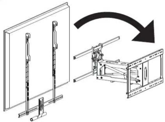 Mount-It! MI-384L - Attach the Crossbar (No Soundbar) - 4