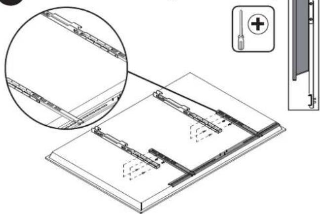 Mount-It! MI-384L - Attach the Crossbar (No Soundbar) - 2