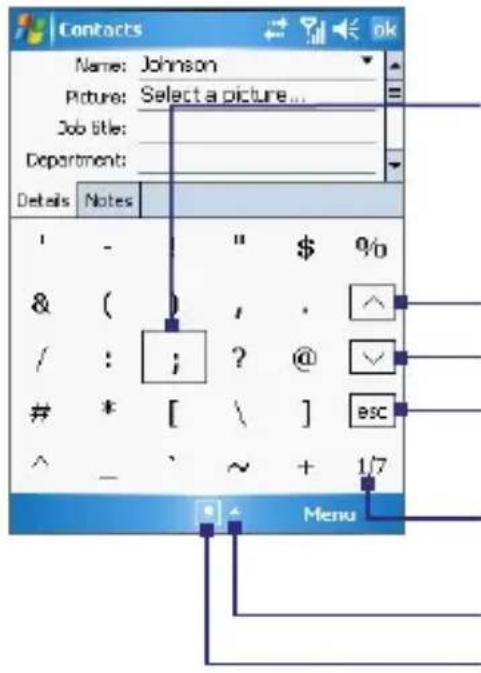 Contacts Name: Johnson Picture: Select a picture... Job title: Department: Details Notes ' - " $ 0/0 & ( , · ^ / : ; ? @ ✓ * [ \ ] esc ^ - ~ + 1/7 Menu