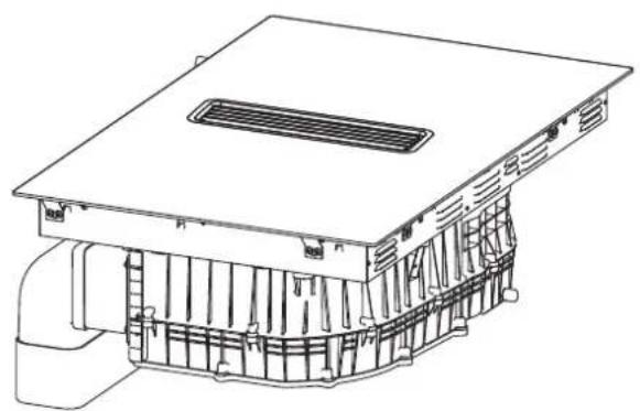Master Kitchen IHMK 8082B SP BK - Installation Accessories, Inward Discharge - 13