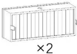 Master Kitchen IHMK 8082B SP BK - Installation Accessories, Inward Discharge - 3