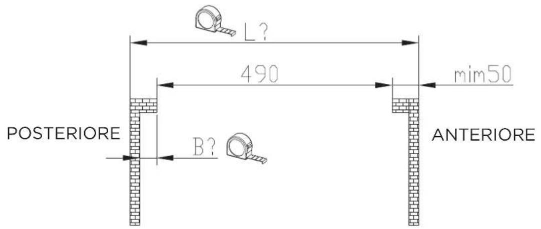 POSTERIORE L? 490 mim50 B? ANTERIORE