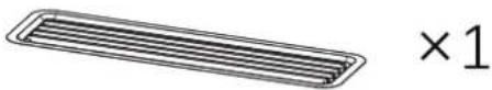 Master Kitchen IHMK 8082B SP BK - Installation Accessories, Inward Discharge - 7