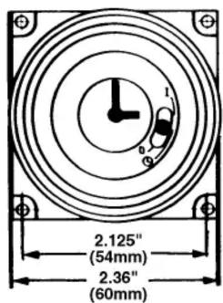 2.125" (54mm) 2.36" (60mm)