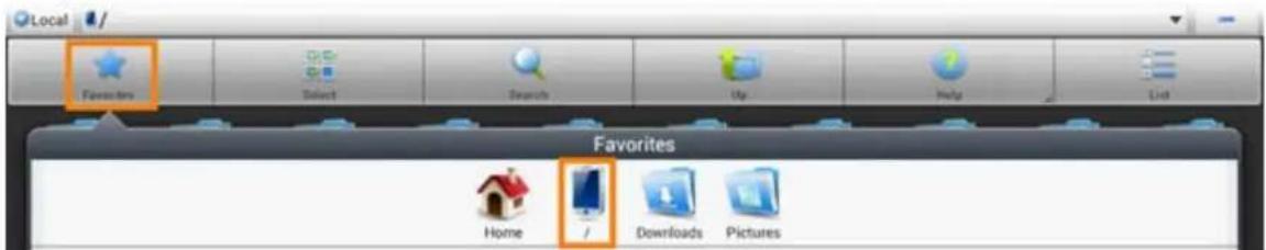 Yarvik GoTab Ion 7 - Dostopajte do vaše kartice MicroSD ali USB-ključa v ES File Explorer - 1